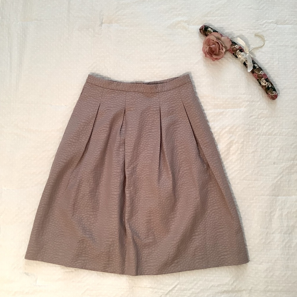H&M Pleated Flared Midi Skirt, Size 12